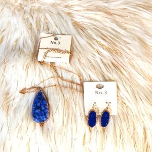 Necklace and earrings
